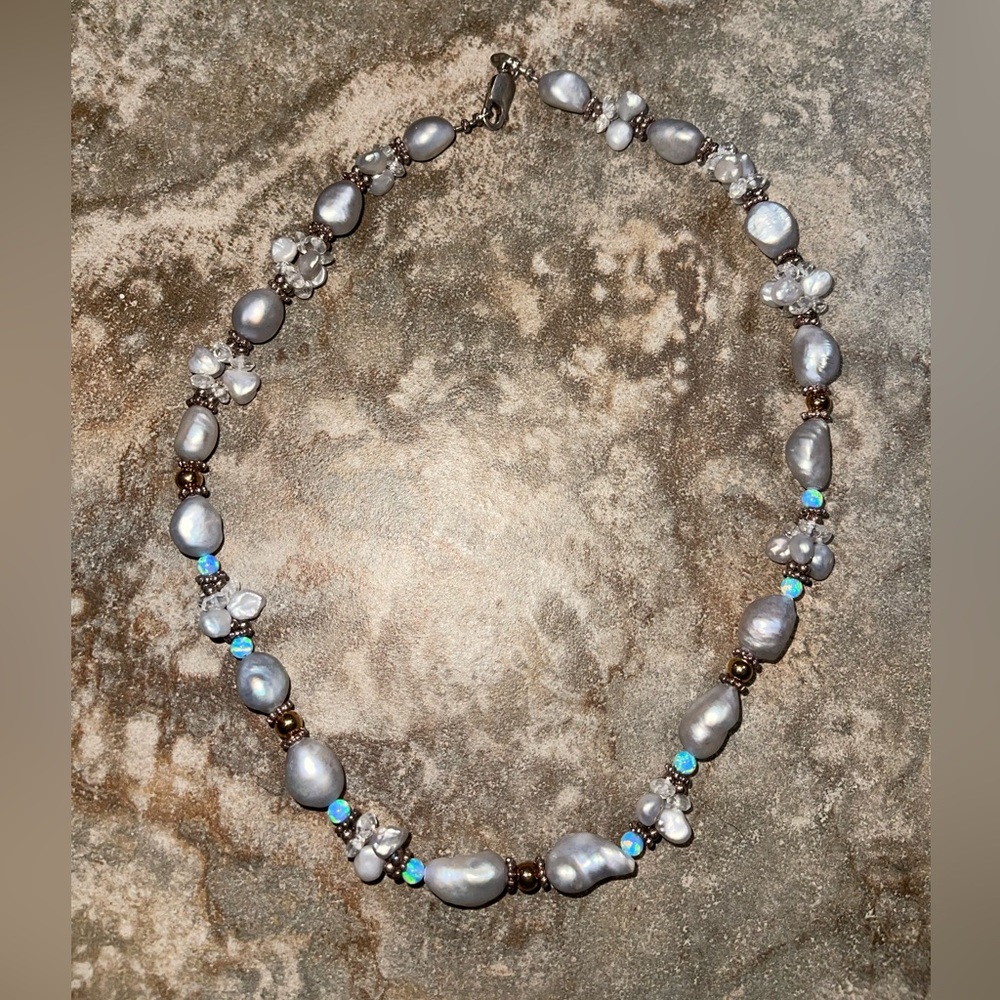 Mother pearl and Opal 925